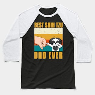 best shih tzu dad ever gift idea present Baseball T-Shirt